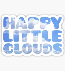Bob Ross - Happy Little Clouds Sticker