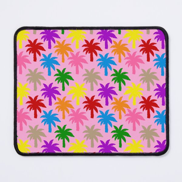 Item preview, Colorful Rainbow Palm Trees Design - Pink designed and sold by PatternTitan.