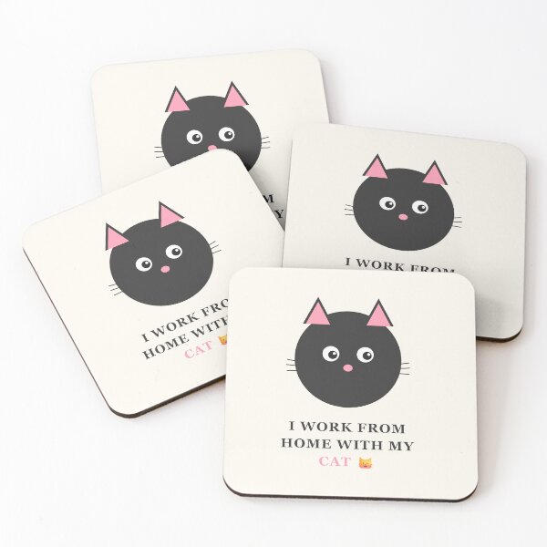 Item preview, I Work From Home With My Cat designed and sold by InkRise Studio.