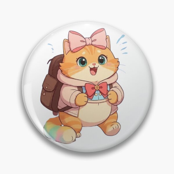 Item preview, Cute Orange Kitten Going To School designed and sold by Moody Vibes Studio.