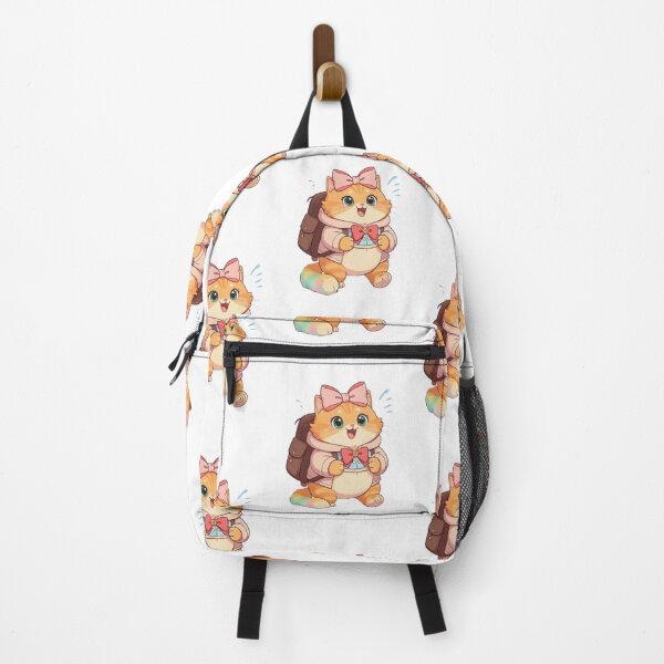 Item preview, Cute Orange Kitten Going To School designed and sold by Moody Vibes Studio.