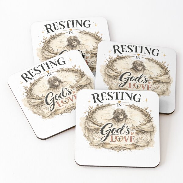 Item preview, RESTING IN GOD'S LOVE | Christian Faith T-Shirt | Jesus Peace & Grace Design designed and sold by KINGDOM GOLD STUDIO.