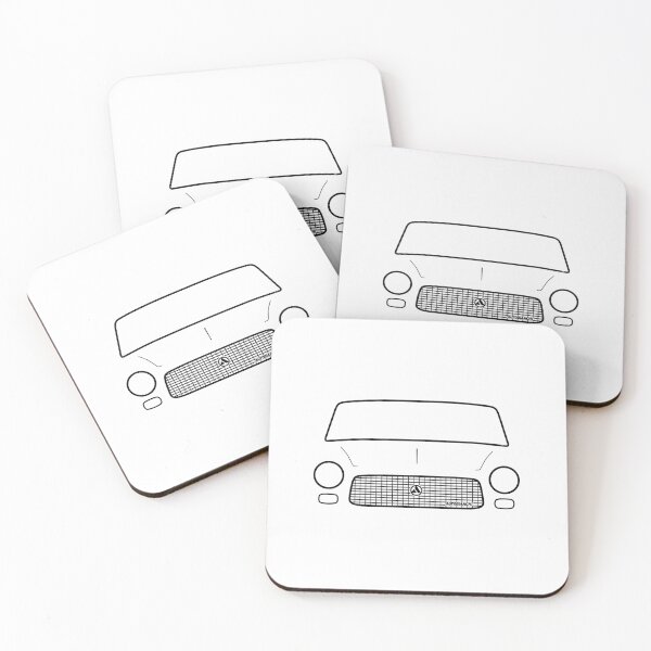 Item preview, Autobianchi Primula classic car black outline designed and sold by soitwouldseem.