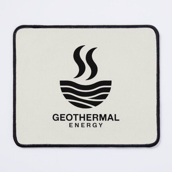Item preview, Innovative geothermal energy logo symbolizes sustainable power with waves and steam designs in modern aesthetics designed and sold by MiraCleAI.
