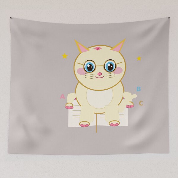 Item preview,  Kawaii Cat Reading Book Cute Bookworm Kitty Gift designed and sold by aminomen.
