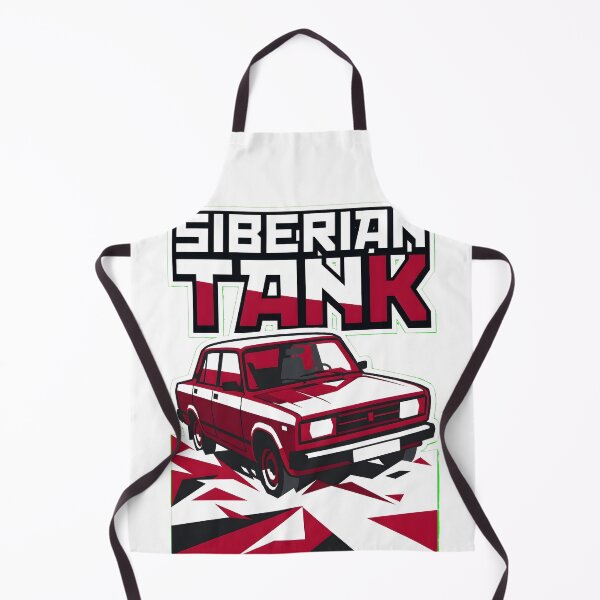 Item preview, Lada Riva Siberian Tank Soviet Retro Car Art designed and sold by EKHOAISTORE.