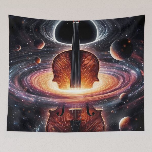 Item preview, Cosmic Violin Black Hole - International Jazz Day designed and sold by Art-Arcade6.