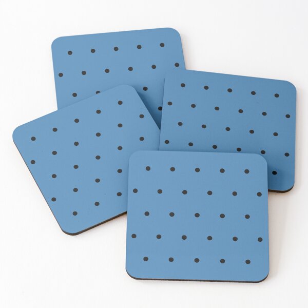 Item preview, Steel Blue and Black micro dots designed and sold by pattern-archive.