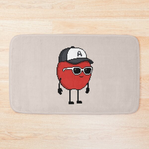 Item preview, Apple Pixel with a Cap (BK/WH) designed and sold by White Rim Mates.