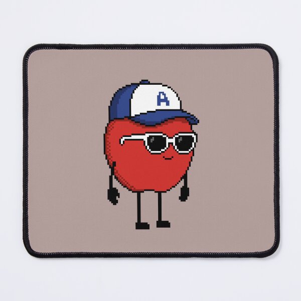 Item preview, Apple Pixel with a Cap (BL/WH) designed and sold by White Rim Mates.