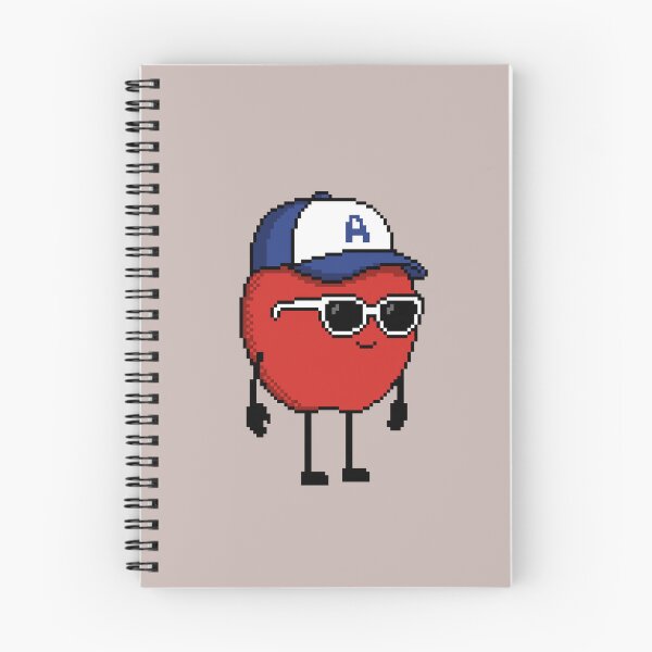Item preview, Apple Pixel with a Cap (BL/WH) designed and sold by White Rim Mates.