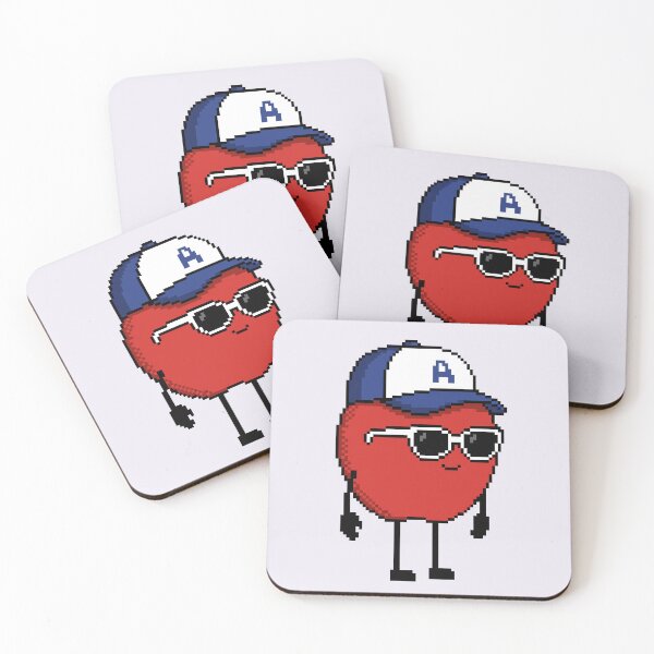 Item preview, Apple Pixel with a Cap (BL/WH) designed and sold by White Rim Mates.