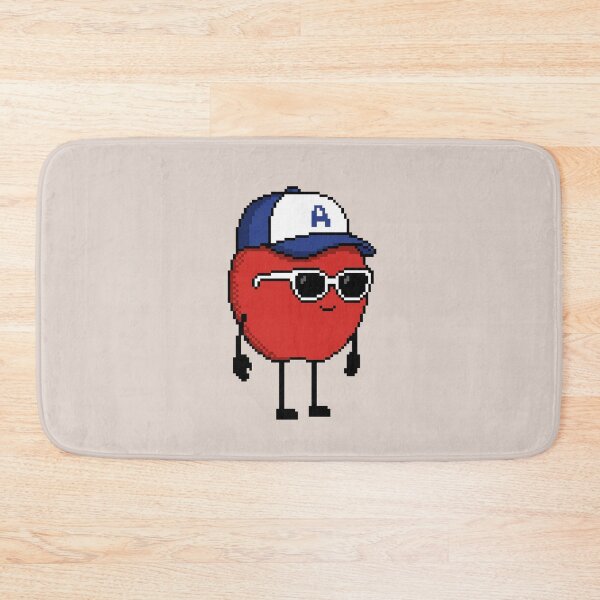 Item preview, Apple Pixel with a Cap (BL/WH) designed and sold by White Rim Mates.