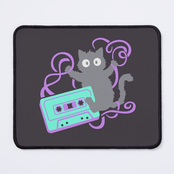 Item preview, Cassette Tape Cat Retro 90s Mixtape For Music Lovers designed and sold by roarsomethings.