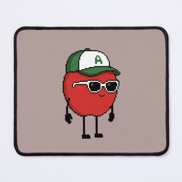 Item preview, Apple Pixel with a Cap (GN/WH) designed and sold by White Rim Mates.