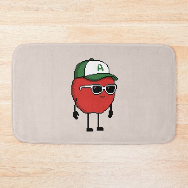 Item preview, Apple Pixel with a Cap (GN/WH) designed and sold by White Rim Mates.