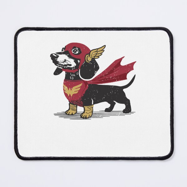 Item preview, Funny Superhero Dachshund Dog With Cape Vintage Graphic designed and sold by PixlCrypt.