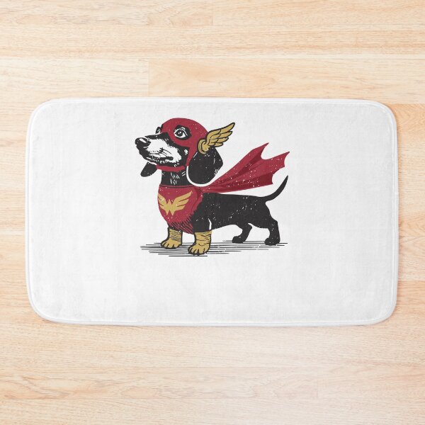 Item preview, Funny Superhero Dachshund Dog With Cape Vintage Graphic designed and sold by PixlCrypt.