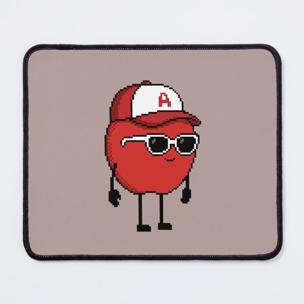 Item preview, Apple Pixel with a Cap (RD/WH) designed and sold by White Rim Mates.
