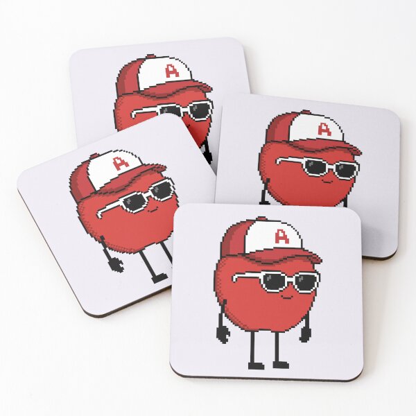 Item preview, Apple Pixel with a Cap (RD/WH) designed and sold by White Rim Mates.