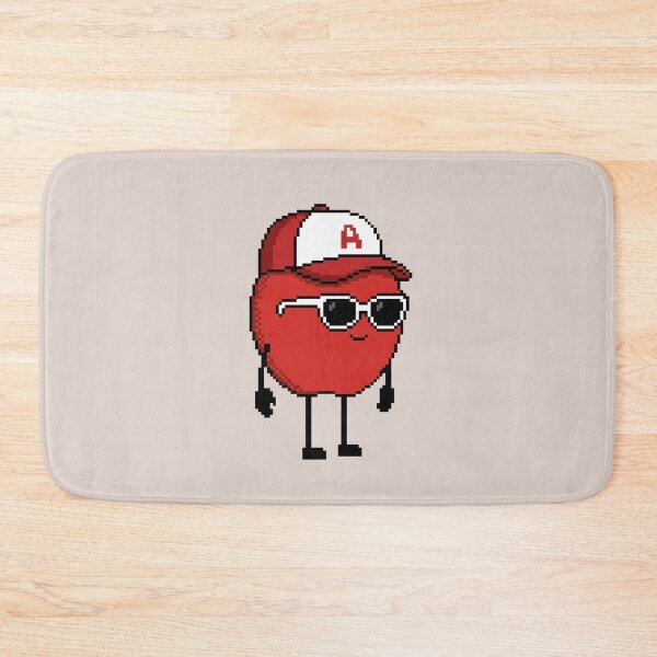 Item preview, Apple Pixel with a Cap (RD/WH) designed and sold by White Rim Mates.