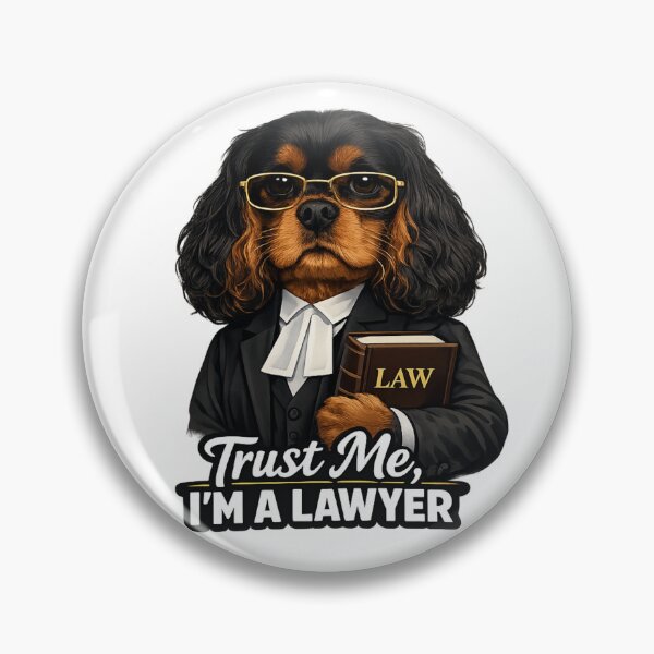 Item preview, Trust Me, I'm a Lawyer Black&Tan Cavalier designed and sold by SpottyRainbow.