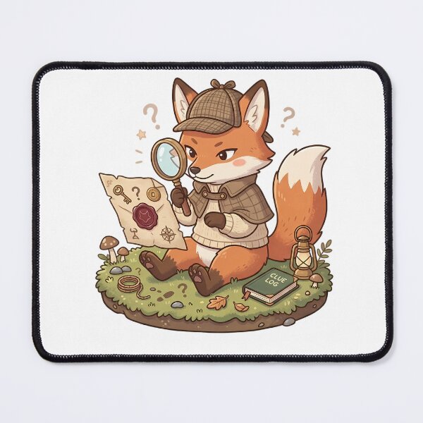 Item preview, Cute Detective Fox Cartoon designed and sold by MzulhilmiZam.