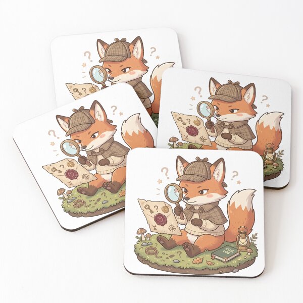 Item preview, Cute Detective Fox Cartoon designed and sold by MzulhilmiZam.