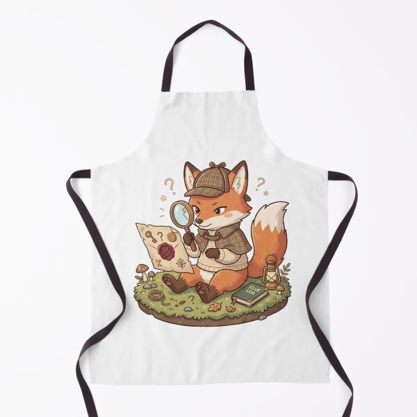 Item preview, Cute Detective Fox Cartoon designed and sold by MzulhilmiZam.