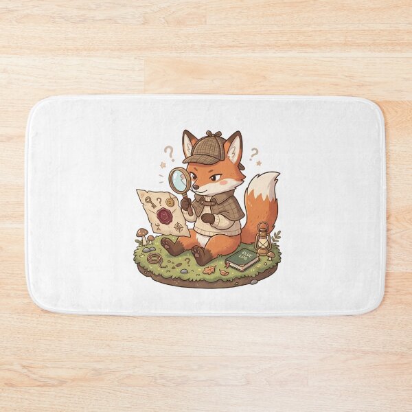 Item preview, Cute Detective Fox Cartoon designed and sold by MzulhilmiZam.