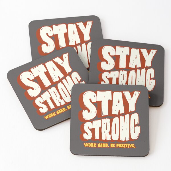 Item preview, Stay Strong Motivational Typography Design designed and sold by PrintandJoy.