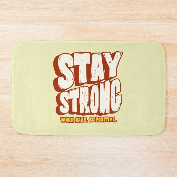 Item preview, Stay Strong Motivational Typography Design designed and sold by PrintandJoy.