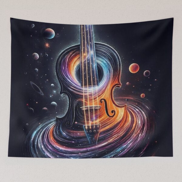 Item preview, Space Violin - International Jazz Day designed and sold by Art-Arcade6.
