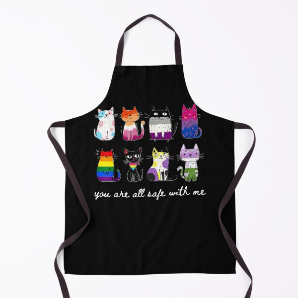 Item preview, You are All Safe with Me Cute Cat Pride Month LGBT Support  designed and sold by DuduMissing.