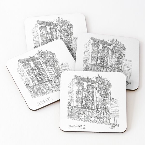 Item preview, Drawing - Sutter Street, San Francisco, CA designed and sold by PainterFlipper.