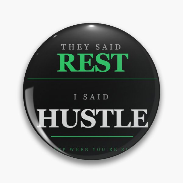 Item preview, Rest vs Hustle Motivational Typography designed and sold by InkRise Studio.