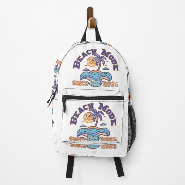 Item preview, Beach Mode Vintage Varsity Palm Tree Retro Coastal Summer Waves Streetwear Graphic designed and sold by DesignArtist.ia.