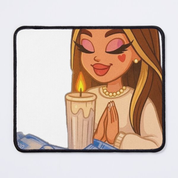 Item preview, Financial Manifestation Law of Attraction Rich Girl Cartoon designed and sold by Pink Chaos Club.