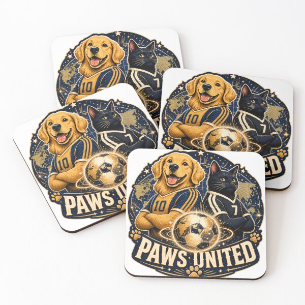 Item preview, Paws United Soccer Dog Cat designed and sold by MoonStitch.