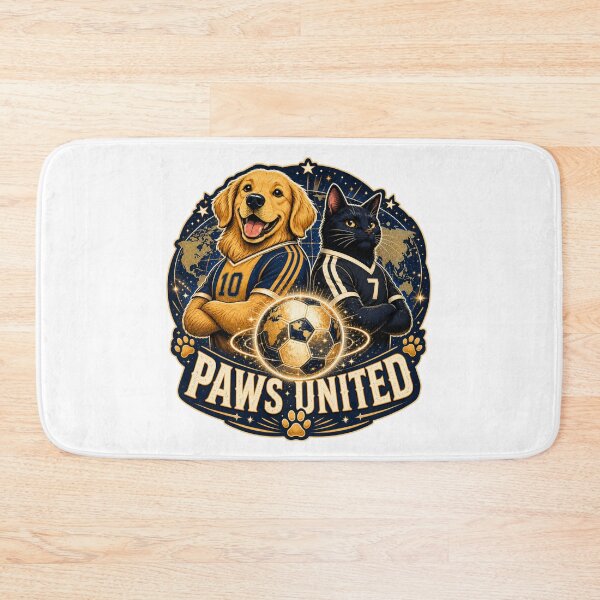 Artikelvorschau, Paws United Soccer Dog Cat entworfen und verkauft von MoonStitch.