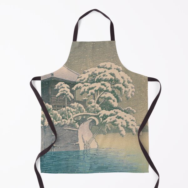 Item preview, Snow at Katata Ukimido Temple - Kawase Hasui Shin-hanga designed and sold by vekotpu.