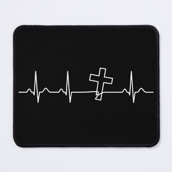 Item preview, VBS - Christian Cross Heartbeat Faith Gift designed and sold by clickbongski.