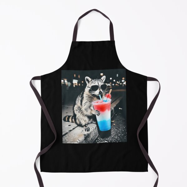 Item preview, Raccoon Drinking Patriotic Slushie 4th of July Trash Panda Freedom designed and sold by PixlCrypt.