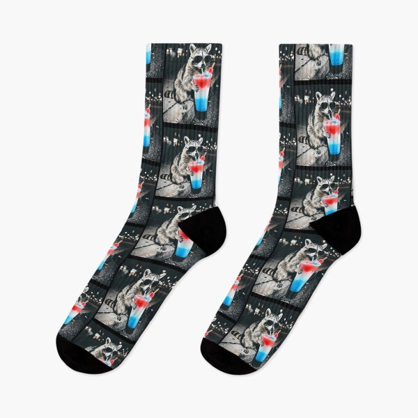 Item preview, Raccoon Drinking Patriotic Slushie 4th of July Trash Panda Freedom designed and sold by PixlCrypt.