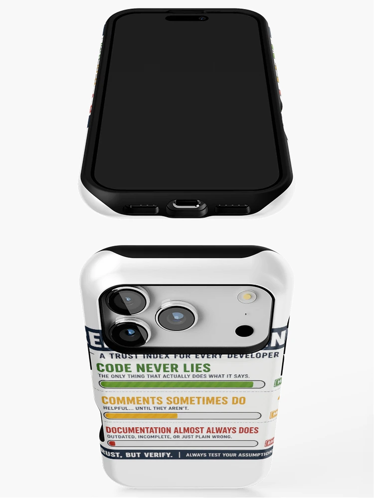 Thumbnail 3 of 4, iPhone Case, Reliability Rating – Developer Trust Index Sticker designed and sold by InkPixell.