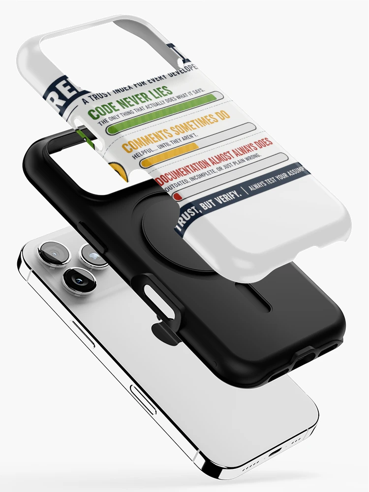 Thumbnail 2 of 4, iPhone Case, Reliability Rating – Developer Trust Index Sticker designed and sold by InkPixell.