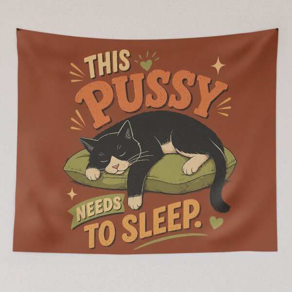 Item preview, This Pussy Needs to Sleep designed and sold by RebenCantik.