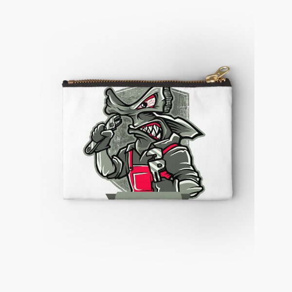 Item preview, Angry Hammerhead Shark Plumber Mascot Vector Illustration designed and sold by BrewChef.