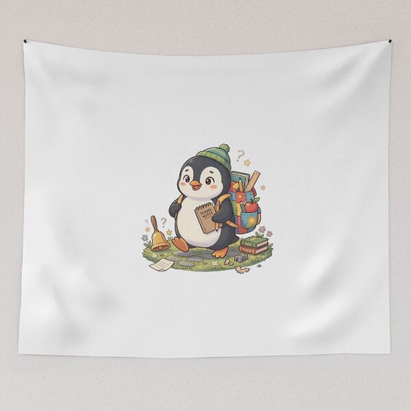 Item preview, Back to School Penguin designed and sold by MzulhilmiZam.