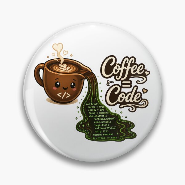Item preview, Coffee Equals Code – Programmer Fuel Sticker designed and sold by InkPixell.
